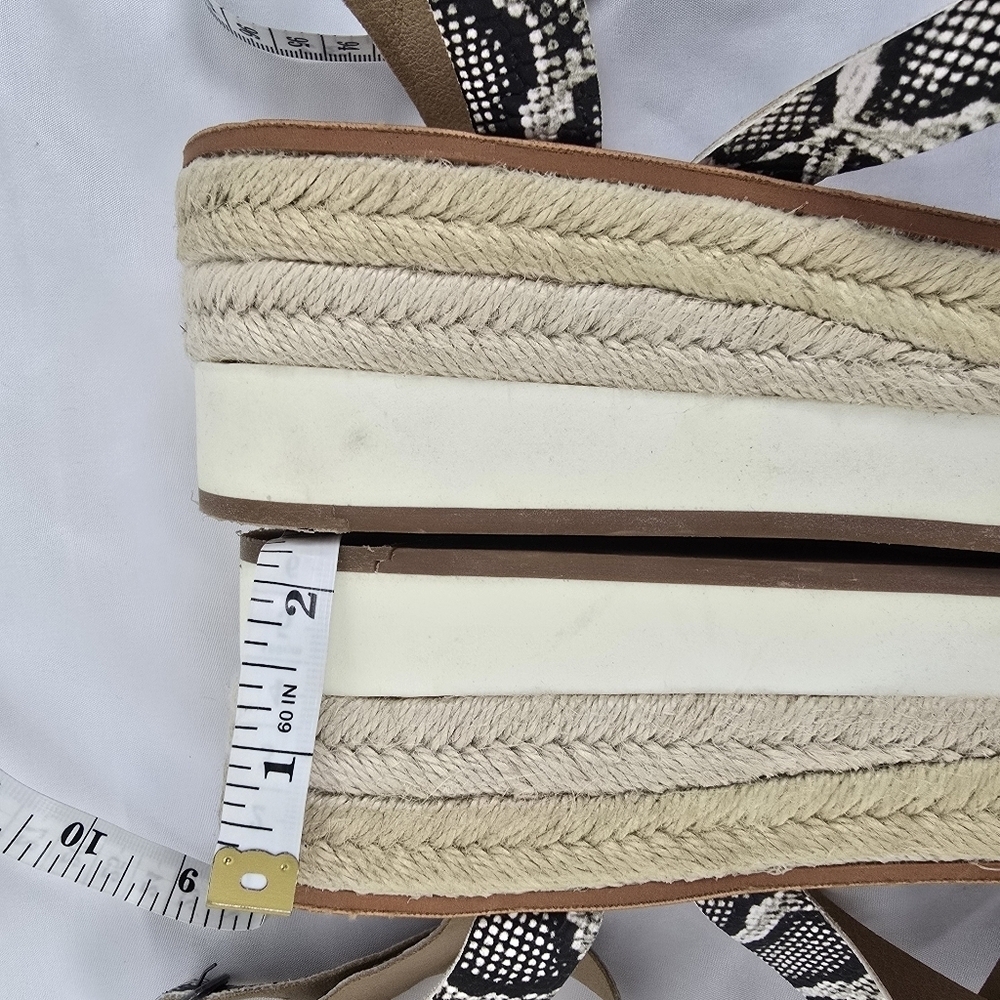 LUCKY Brand Jakina Natural Alamera Wedge Sandals Size 9.5M - Picture 12 of 15